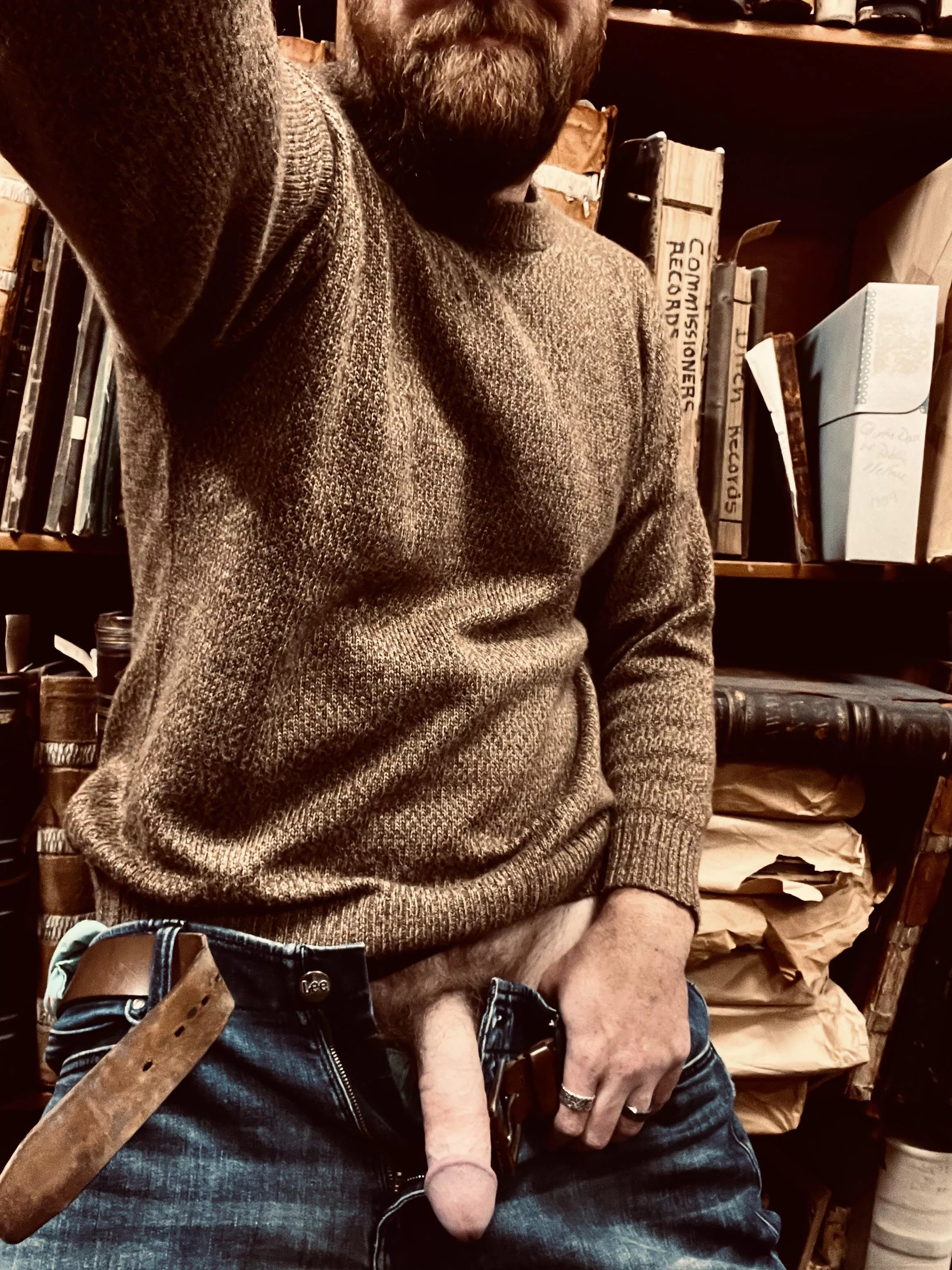 I’ve been asked where I get my sweaters; this one came from a tiny shop on the side of the road in Peru. Llama wool. posted by JeanLucPecan