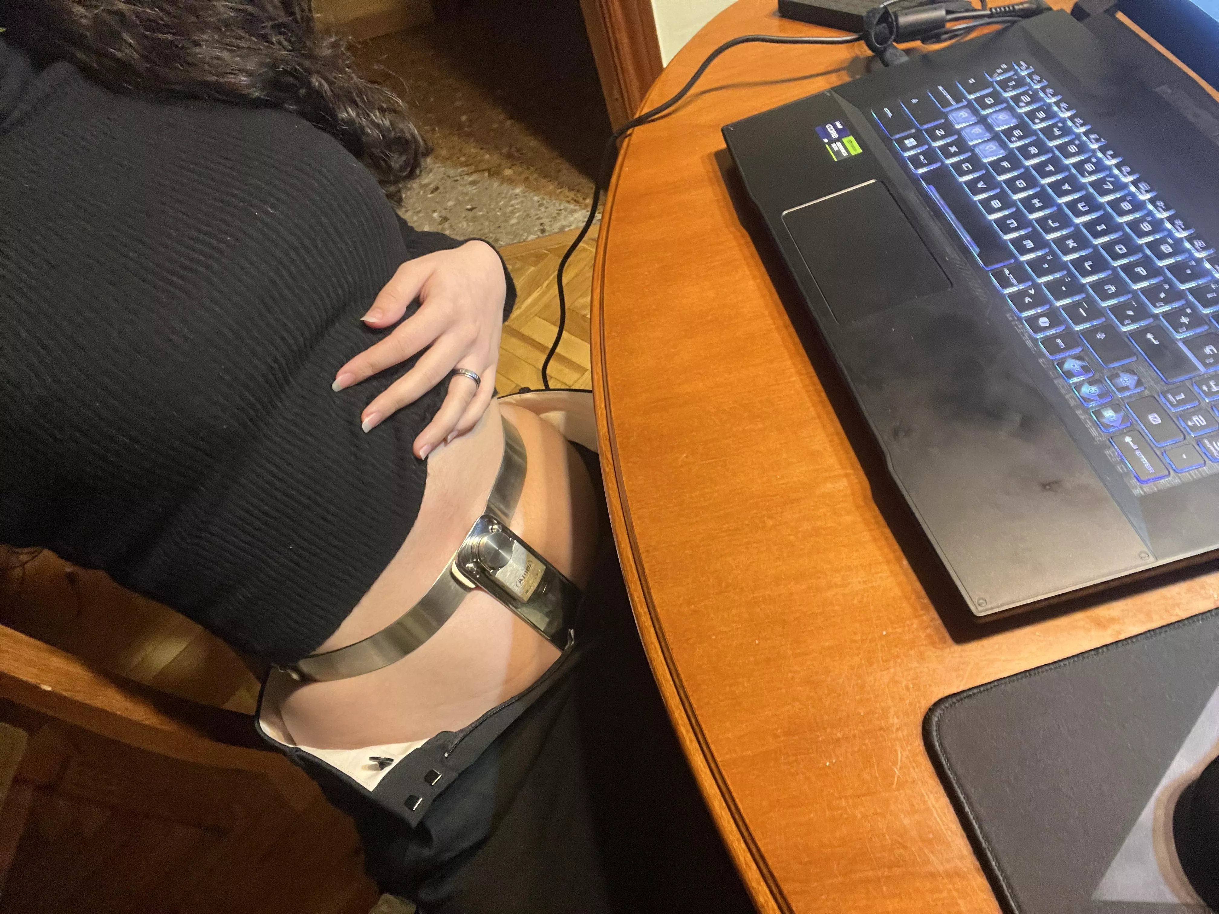 Last months I have been a bit unactive here because I was doing a research about chastity! It’s being difficult to read about chastity while in chastity😅 posted by wet_nesday