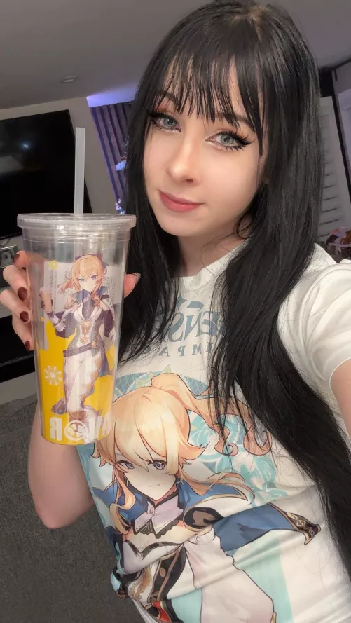 Left the house to grab this limited edition genshin cup by Lucinamizu