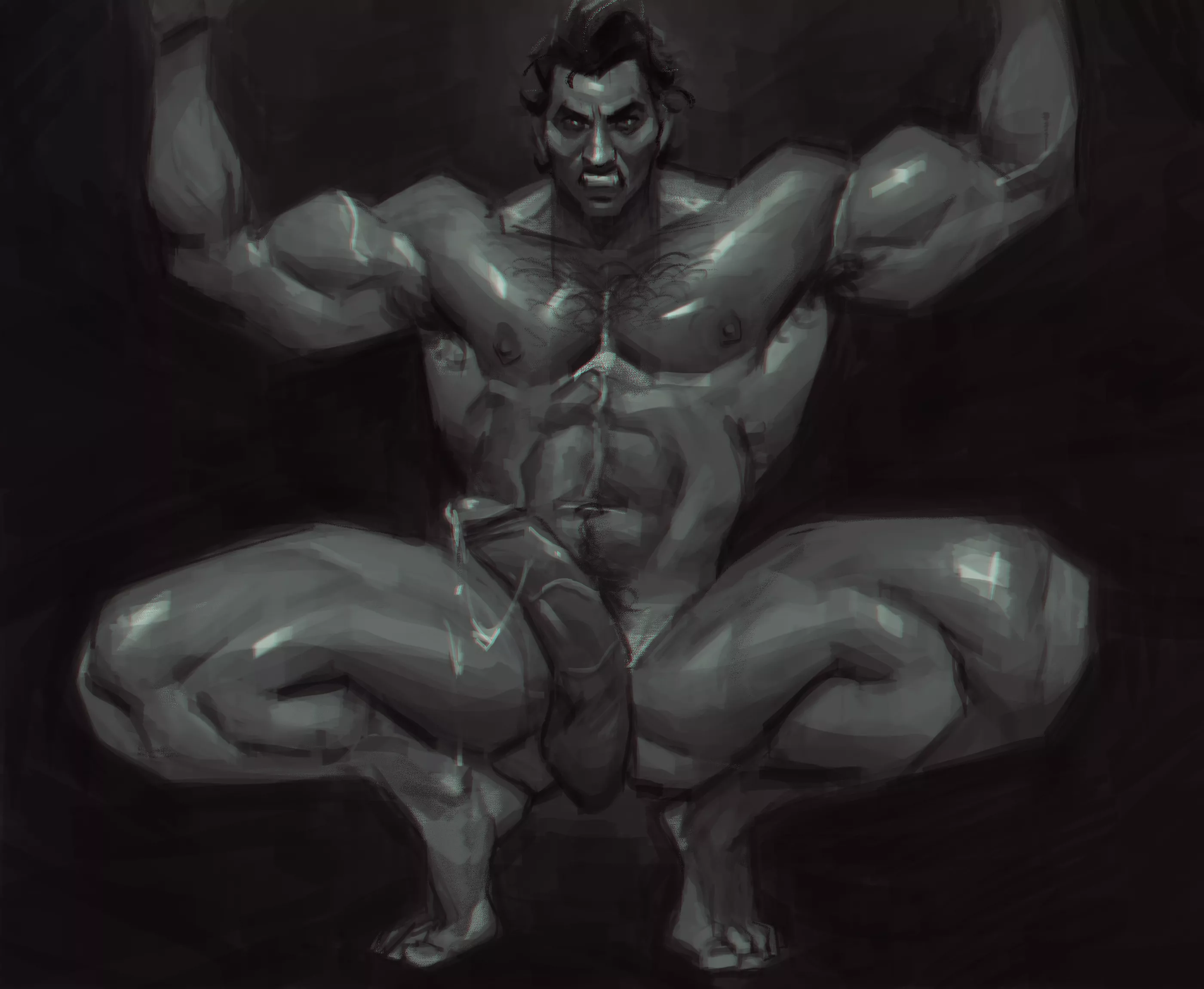 Miguel O'Hara commission for /poo_poo_kun (art by me @77tsutsu) posted by 77tsutsu