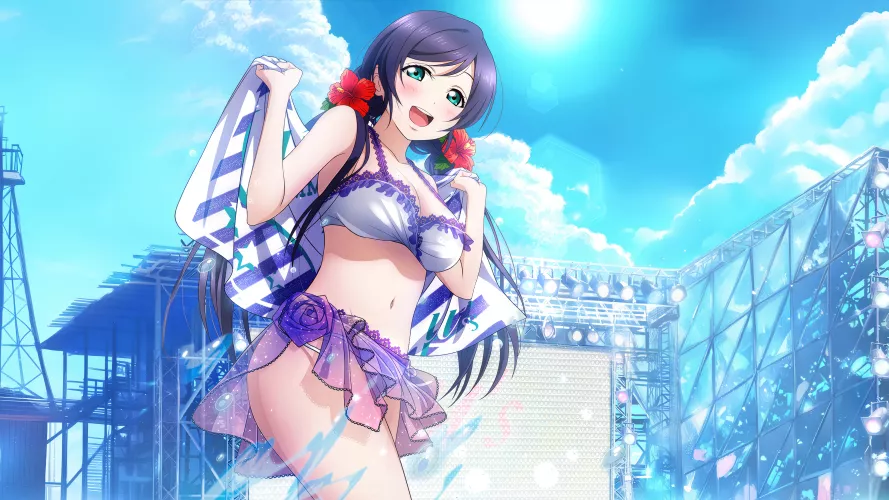 Nozomi - Swimsuit on Stage [Love Live!] by acoolrocket