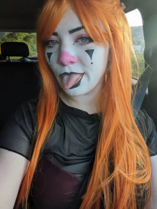 On my way to do clown things.  by KinkeeKlown