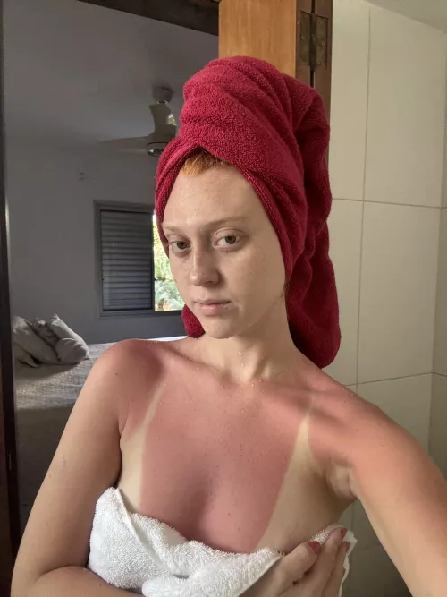 Post shower cleavage. by Donttellyourgirlfrie