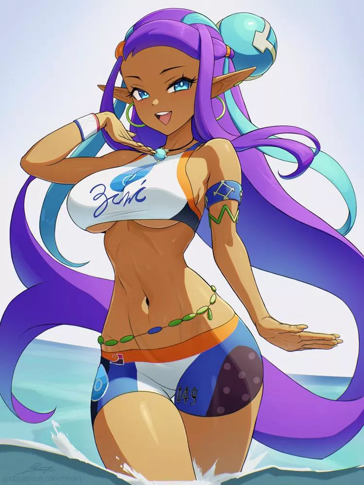 Shantae Dressed as Nessa [Shantae and Pokemon] posted by Keyblade_Yoshi