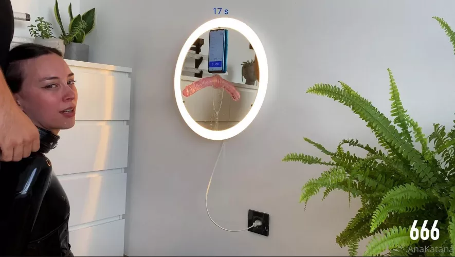 Smile of a proud sub who just finished her throat training! by Ana-Katana