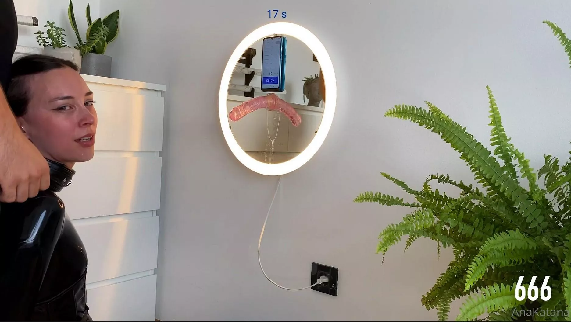 Smile of a proud sub who just finished her throat training! posted by Ana-Katana