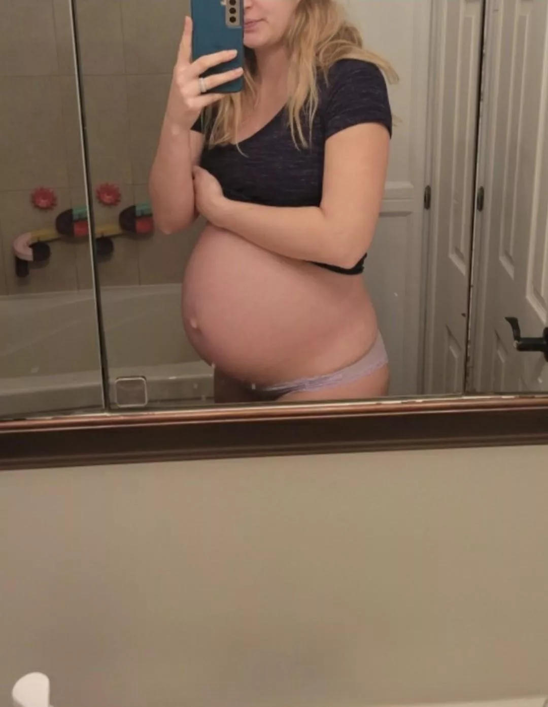 Purple and preggo! posted by Mrandmrssmith24