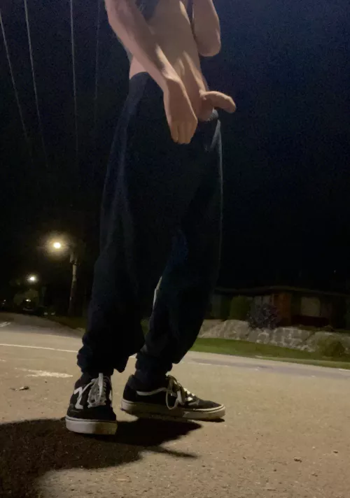 I love flashing my softie outside  by _BigJay2_