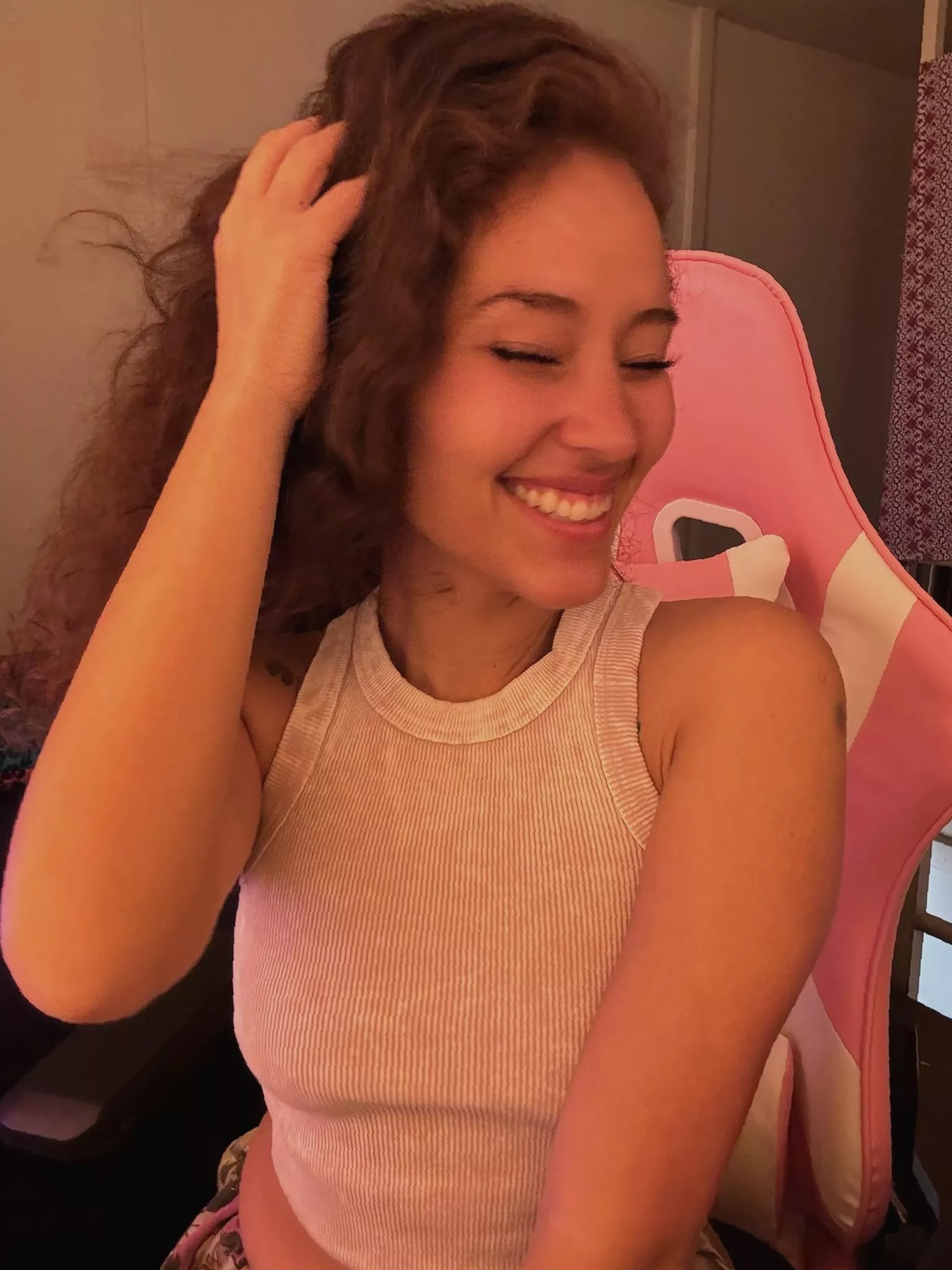 Literally just woke up :) posted by SuperShyBarbie