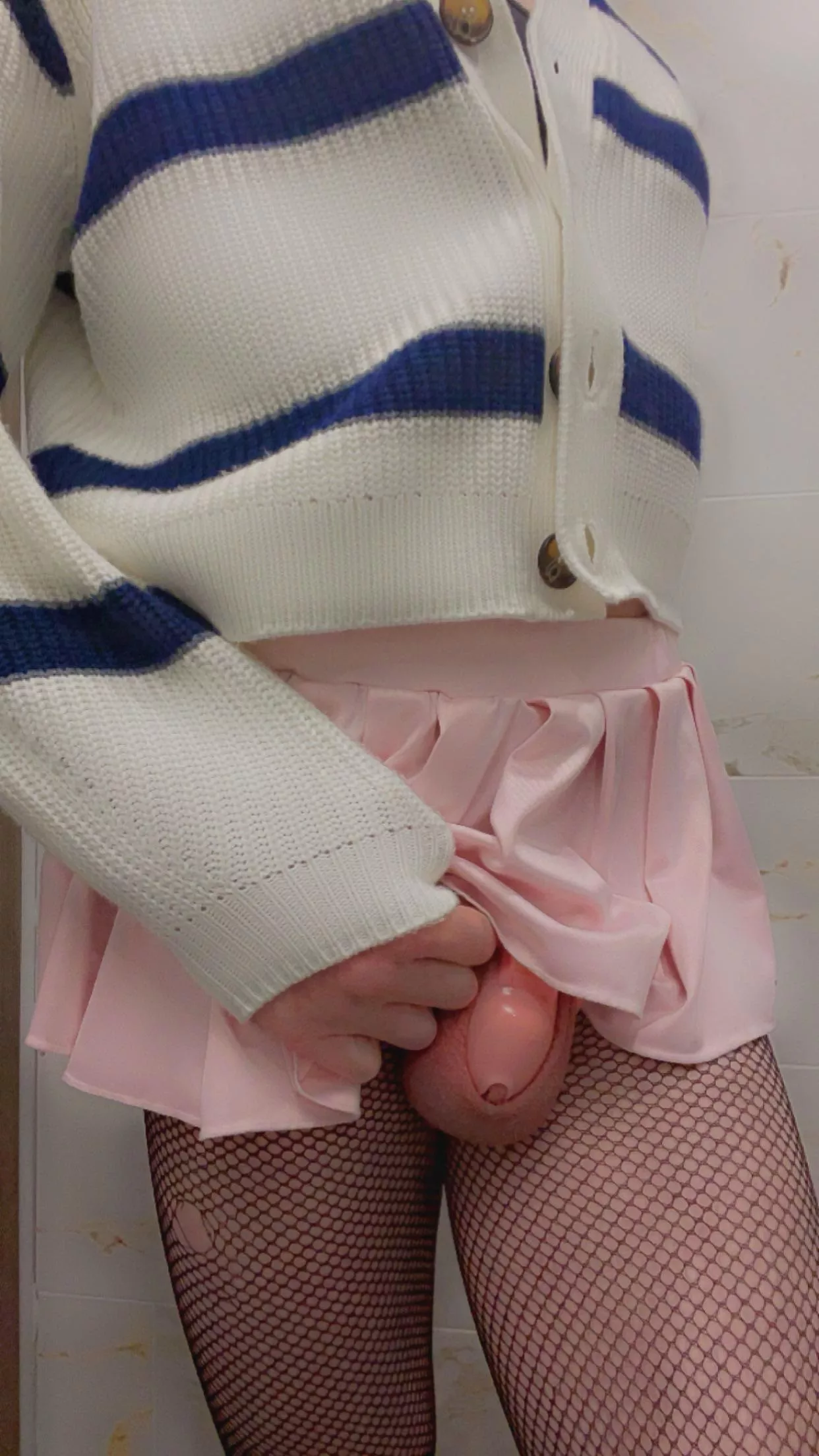 Pink skirt + Pink cage 😊 posted by pantieswithplugs