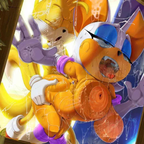 Tails and Rouge in pure ecstasy (unknown) by HornyMf077