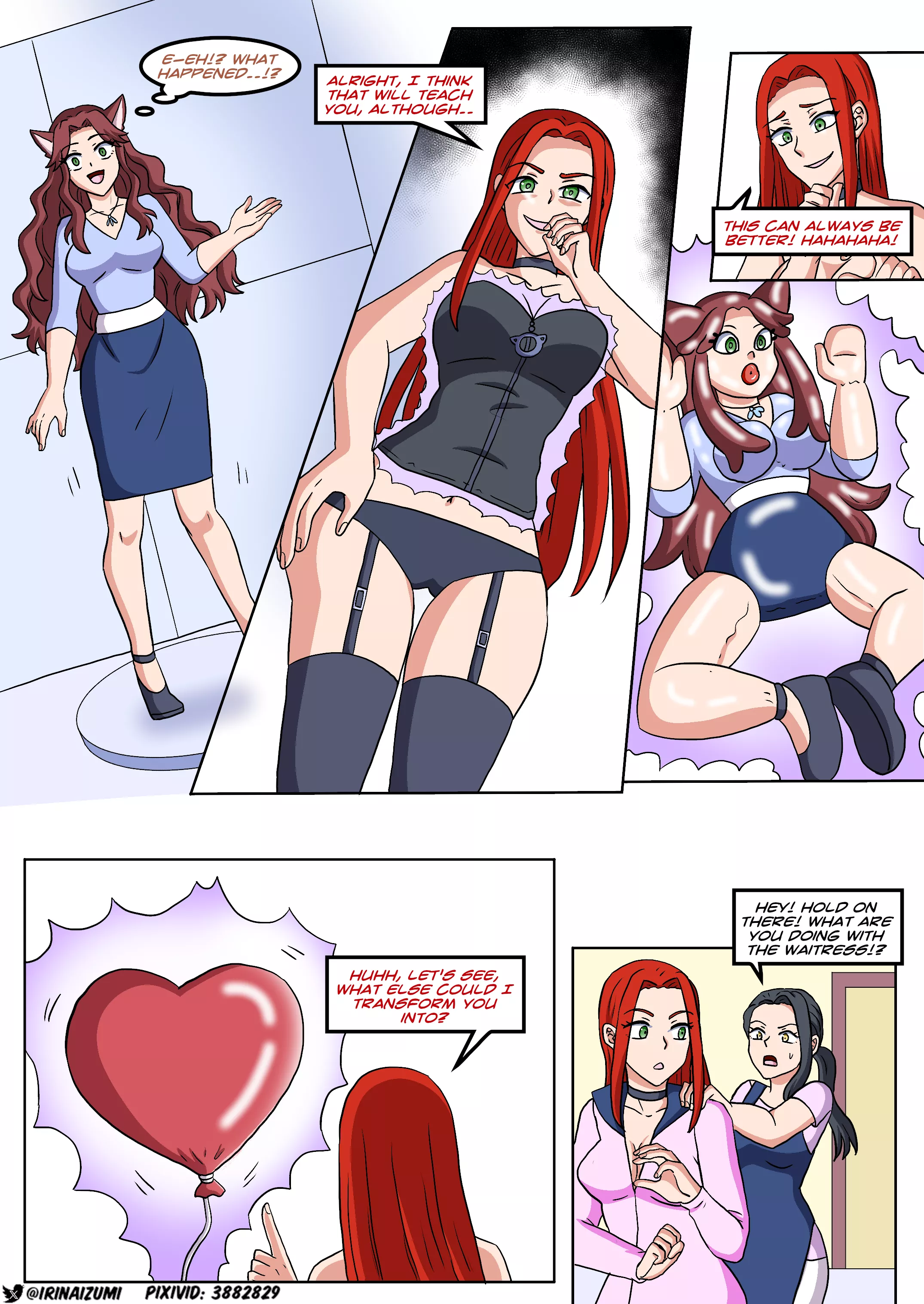 Waitress punished for spilling coffee on someone's leg, turned into several objects one after another as punishment posted by LoudContract2700