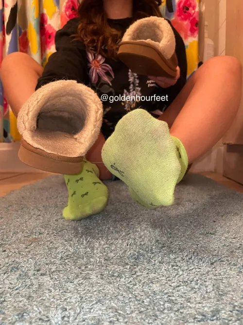 Don’t my slippers look delicious?  by goldenhourfeet