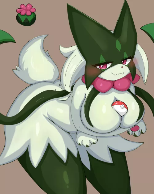 Her unique way to keep her pokeball safe (hizakatamaru) by Mysterious-Time-3634