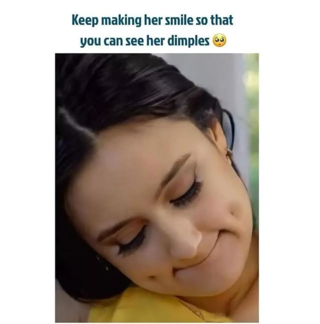 I love dimples. posted by mihirfriends200