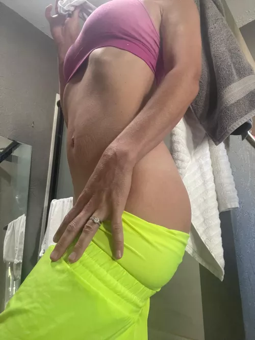 Another workout done! Time to get out of this and into the shower  by fitandsexylittlemama