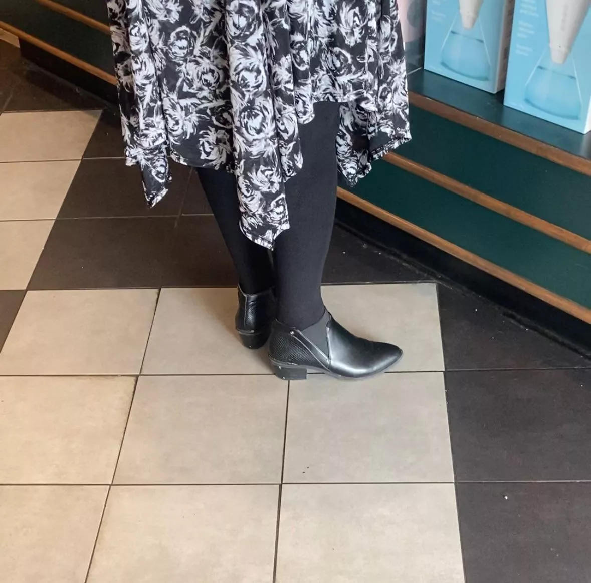 At the book store  posted by silkyhose2024