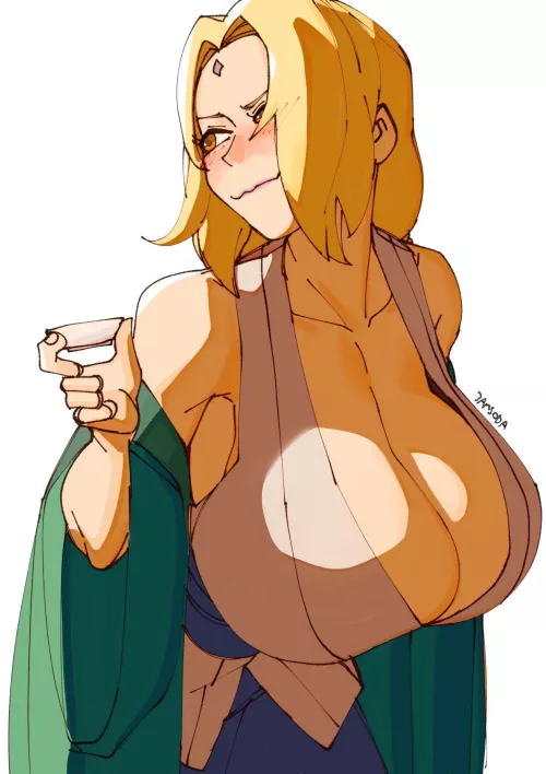 Drunk Tsunade (3amsoda) [Naruto] by MillionHypotheses