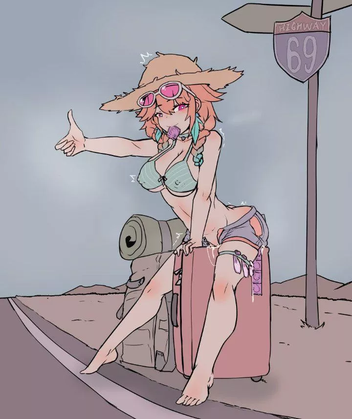 [F4M] Who wants to give me a ride? I'm happy to go wherever you take me, and even without cash I can find another way to pay~ posted by GoodSlutBadEnd