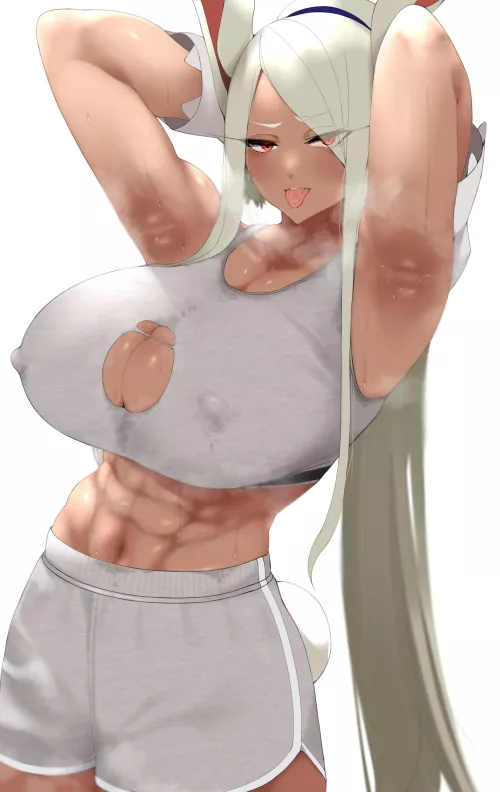 Fresh from the gym (marimo_zz) by Mink-OwO