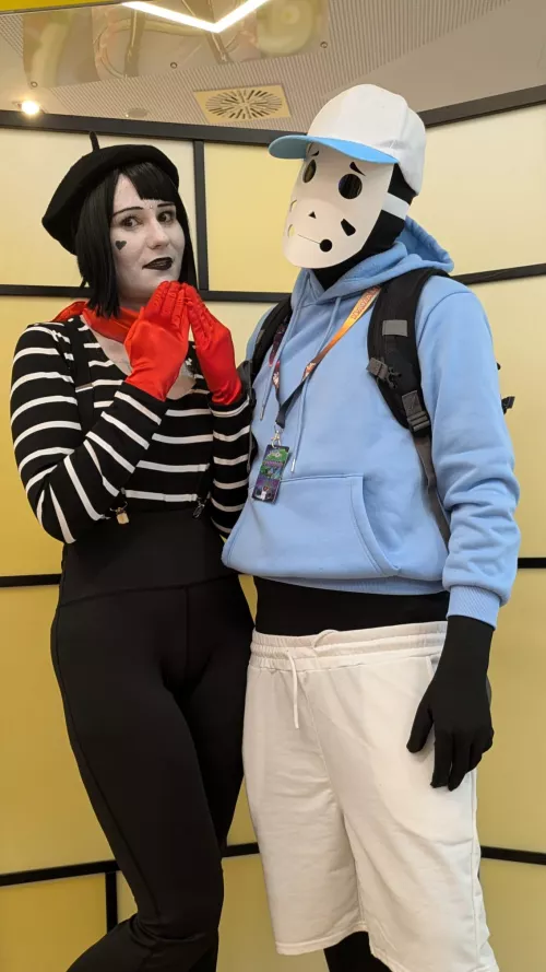 GF and I as BonBon and Mask Guy by Damagedcosplays
