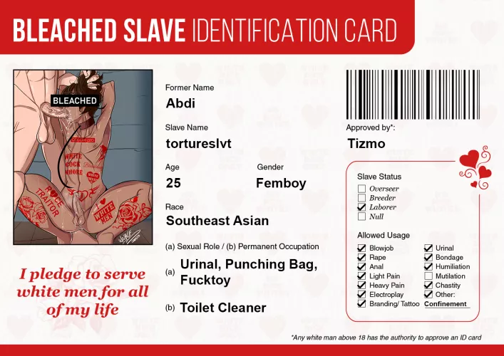 Here's my ID sir by tortureslvt