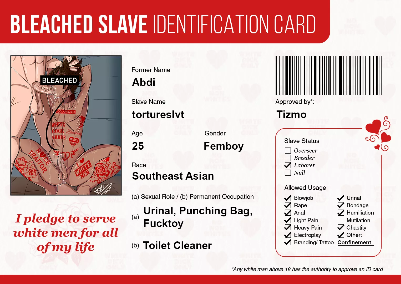 Here's my ID sir posted by tortureslvt