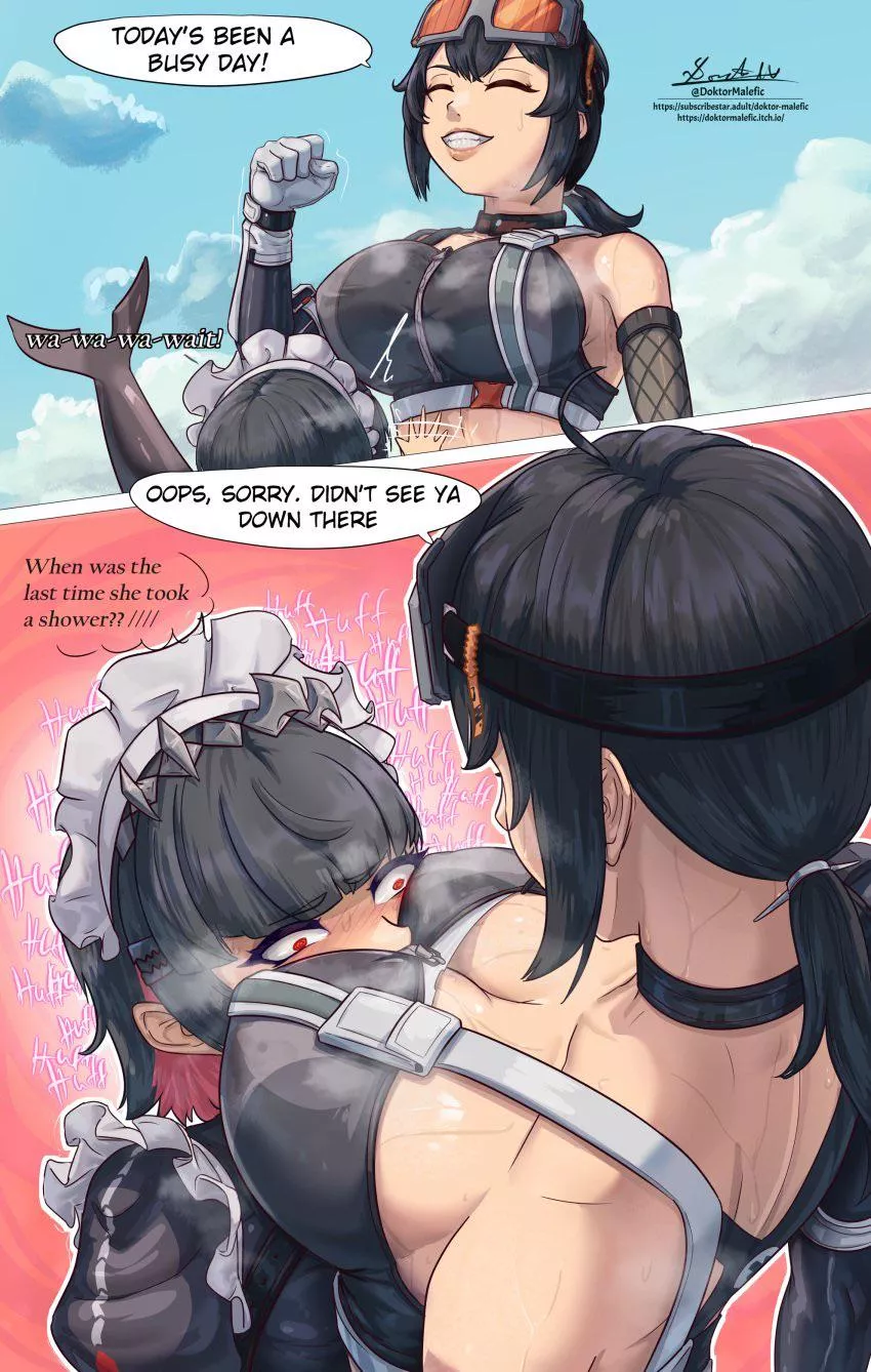 Huffing her sweaty dirty breasts 💕 (Doktor Malefik) posted by AllAroundDominant