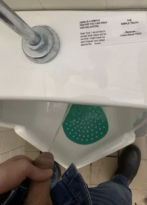 I had to take a pic of this card on the urinal by Ok_Slice2359