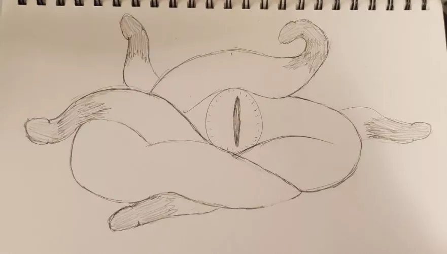 I sketched out the art I've been trying to find again. I don't mean to spam or be annoying but I hope this jogs a memory of someone that was helping me. ♥️  by Fem4All