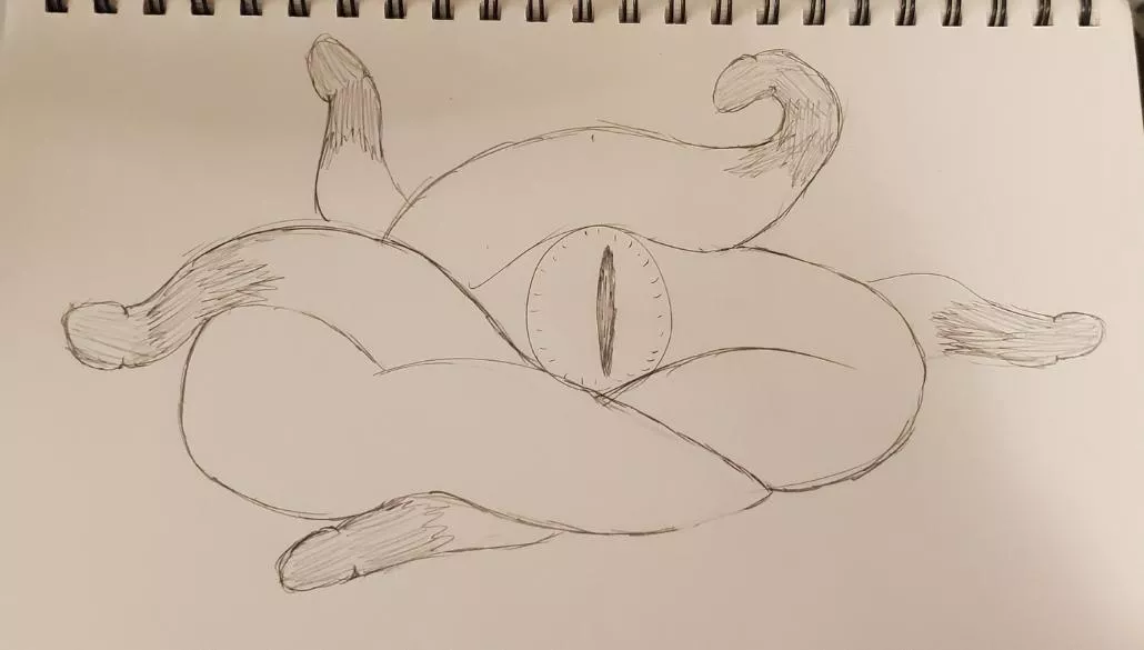 I sketched out the art I've been trying to find again. I don't mean to spam or be annoying but I hope this jogs a memory of someone that was helping me. ♥️  posted by Fem4All