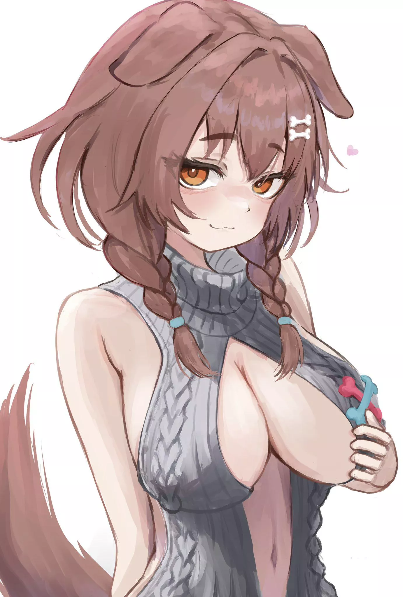 [Inugami Korone] Teasing her booba  posted by marxsander2016