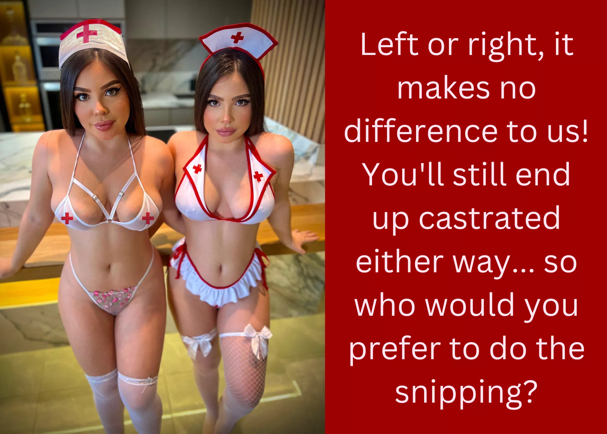 Left or Right? posted by Neutermenow