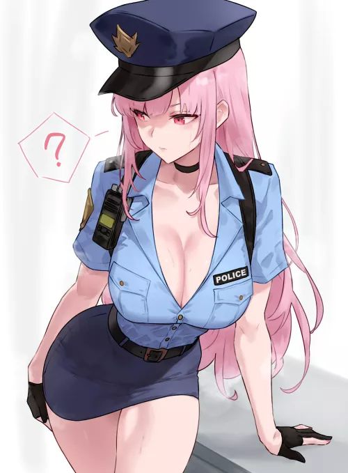 [Mori Calliope] Sexy cop Calliope by marxsander2016