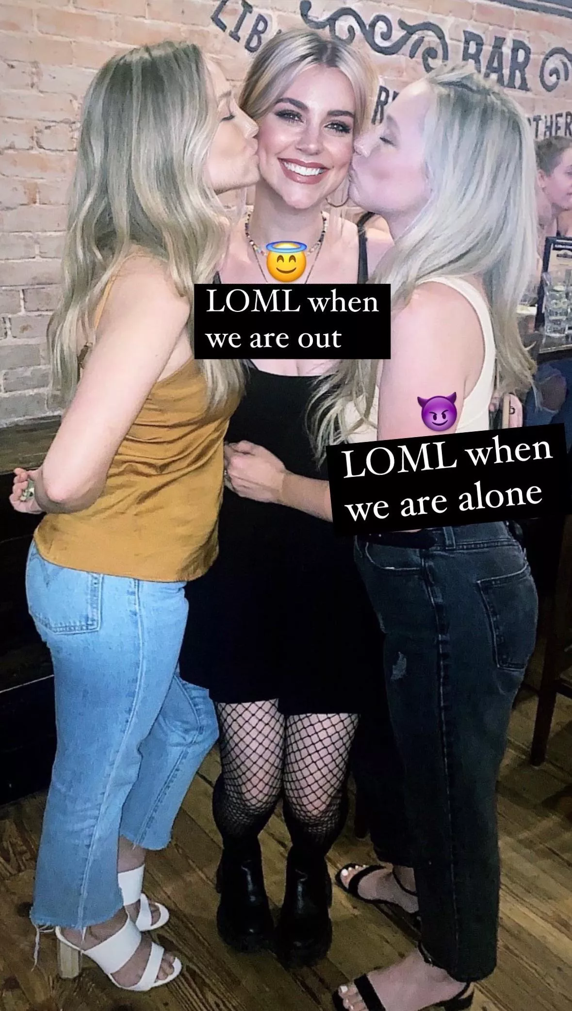 She’s got both of us  posted by ellaexits