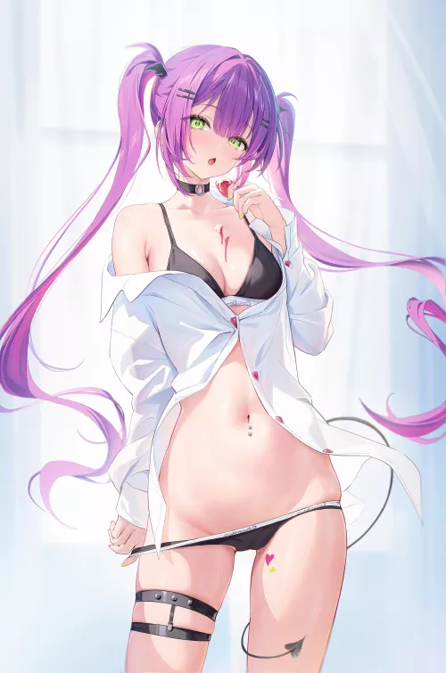 [Tokoyami Towa] Eating a strawberry  by marxsander2016