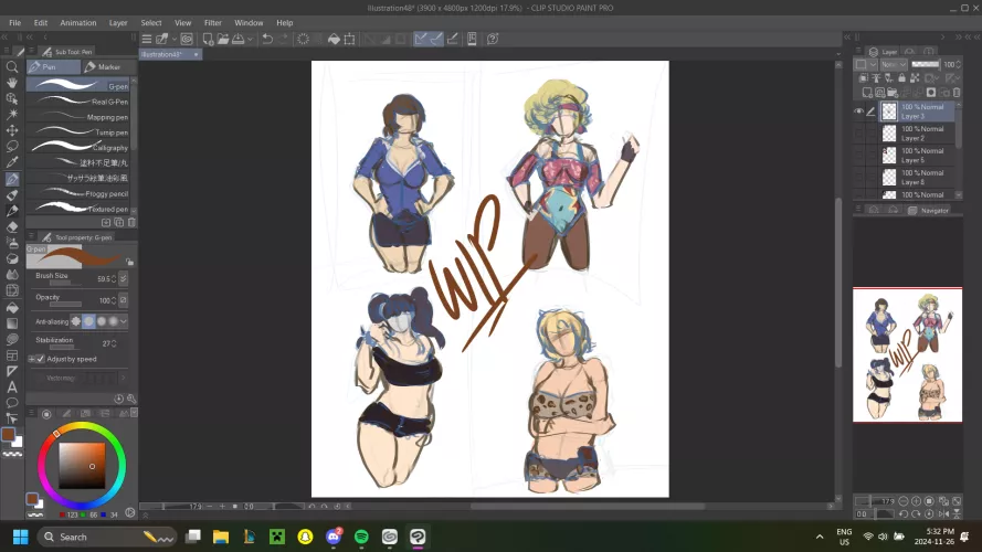 WIP Of Some of the Ladies From Huniepop 2  by stinkywinkiiwoo