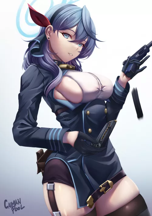 Ako (Blue Archive) [caiman pool] by MrZerFox