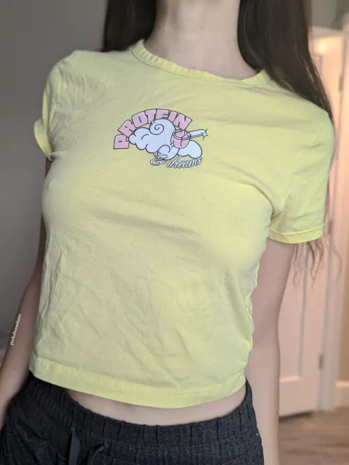 Forget a bra at the gym when you're this tiny  by peekabooadams