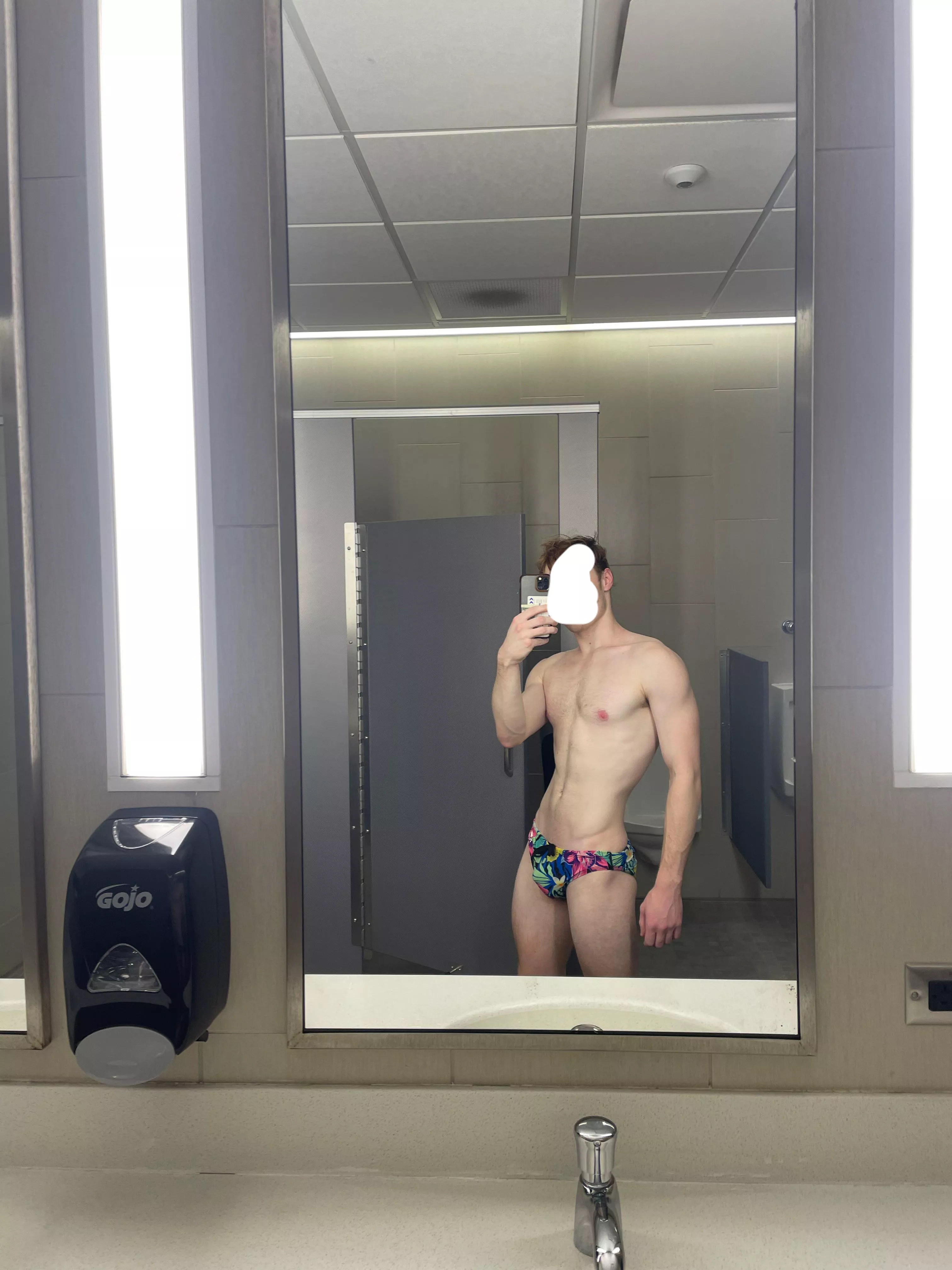in the gym locker room after my morning swim  posted by ericpullover