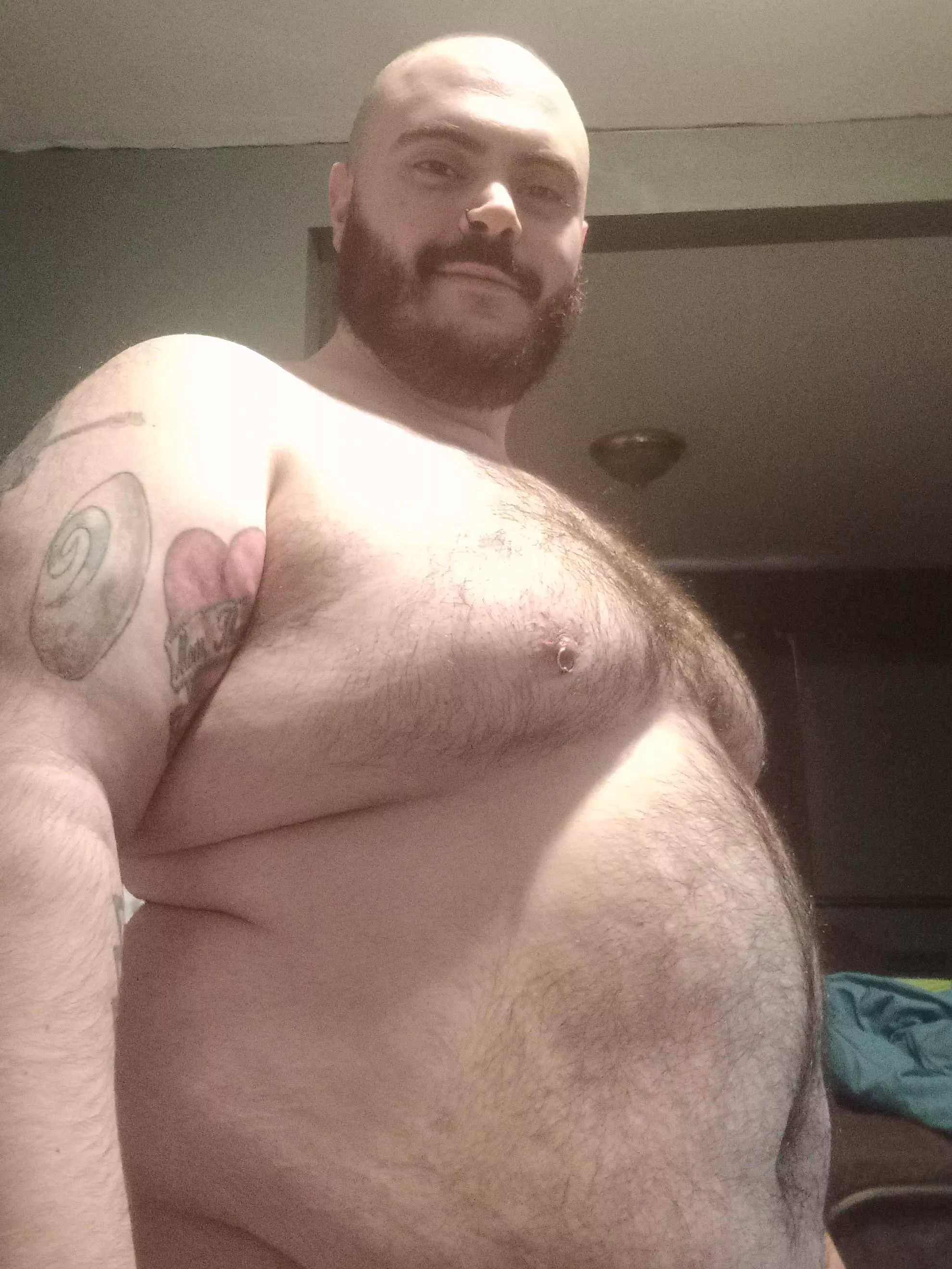 Big dude with fruitful moobs posted by TooPretty4Prison