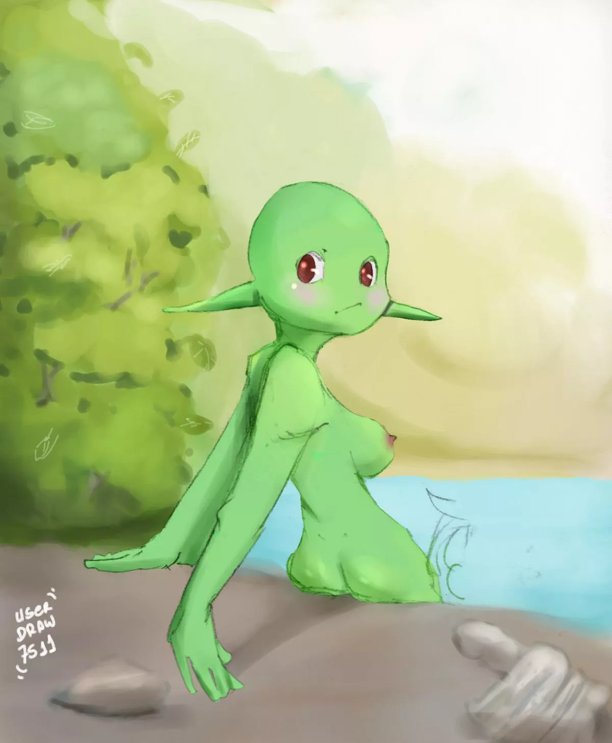 Lil break to swin  posted by userdraw7511