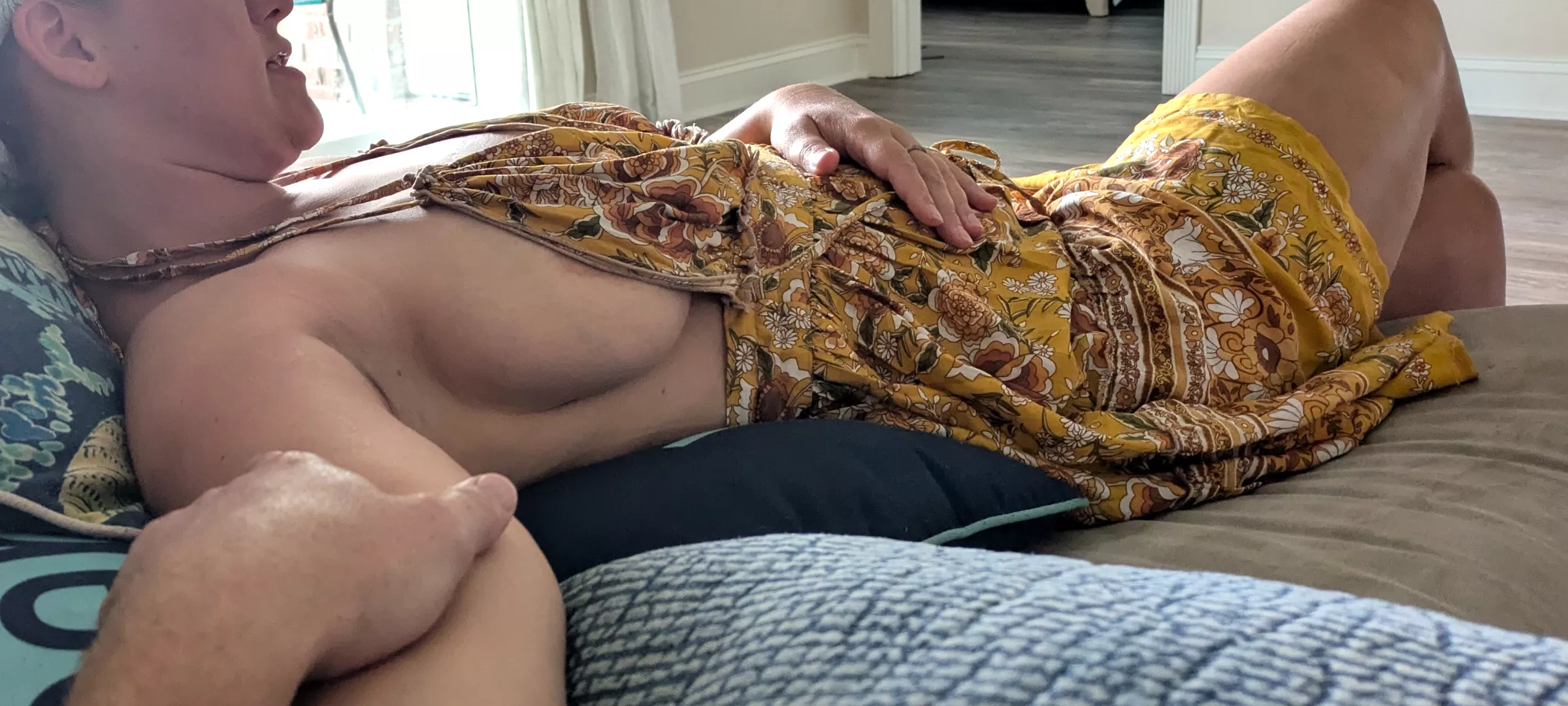 Perhaps this dress is tied a little loose?  posted by Big_Individual_8595