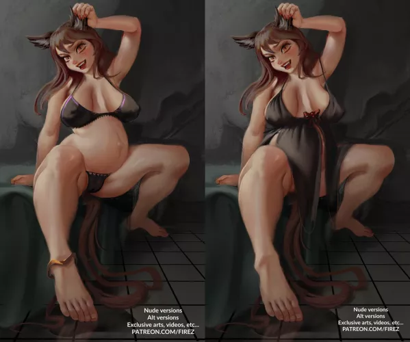 Preggo OC Commission by me. More in the replies by Firez_hn