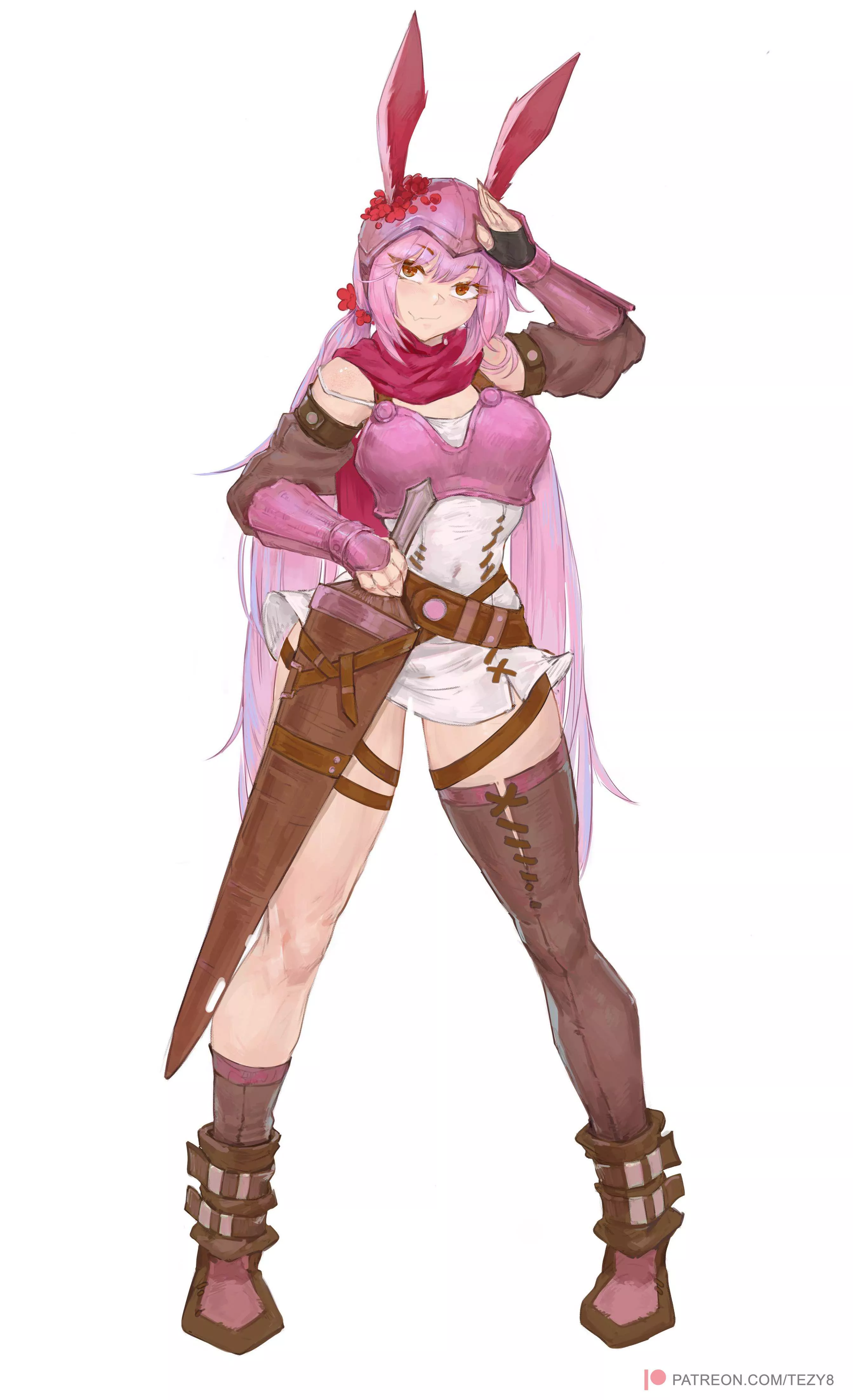 Warrior Bunny [Tezy8 Art] posted by StarvingArtist2000