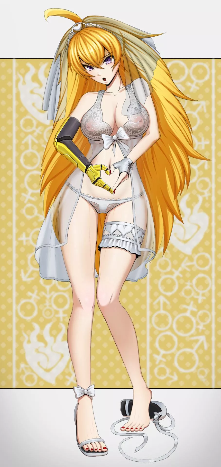 Yang in erotic wedding lingerie(By Mr.Icy or SigniereIcy) posted by SigniereIcy