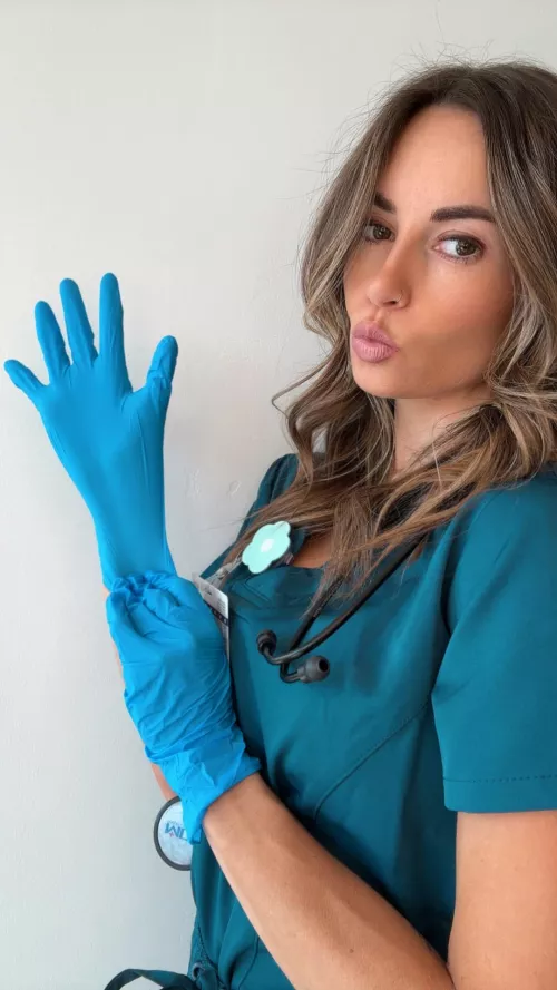 Looks like your next in line for Nurse Mia to take care of you🩷 by nursemiamonroe