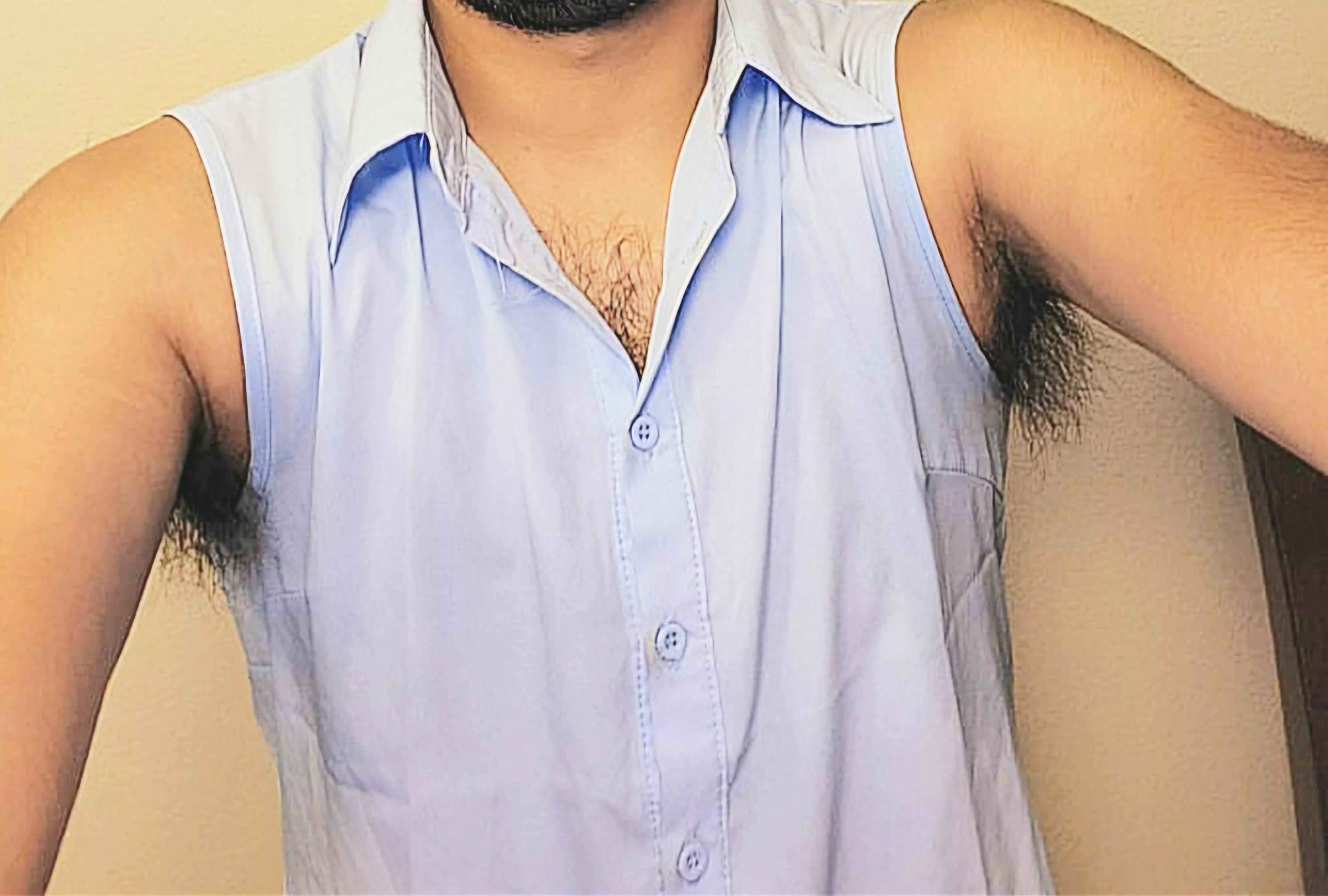 There is a reason why I love that sweaty blue button up shirt on my boyfriend posted by Sorceryinmadness