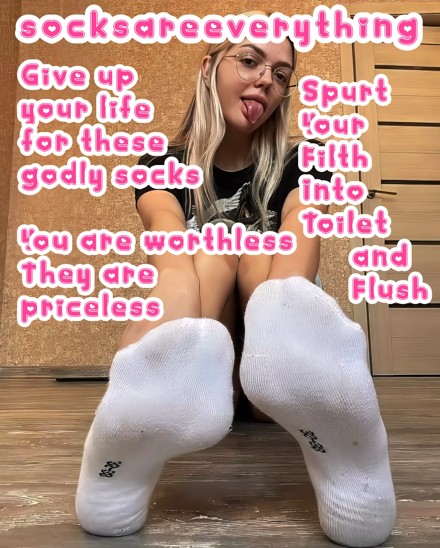 You are stupid sockssexual beta loser and you are worthless. While my socks are priceless!!! Remember to always ruin your spurts into and squirt into the toilet! Kill your beta sperm in the drain little beta loser! posted by TheHentaiFemdom