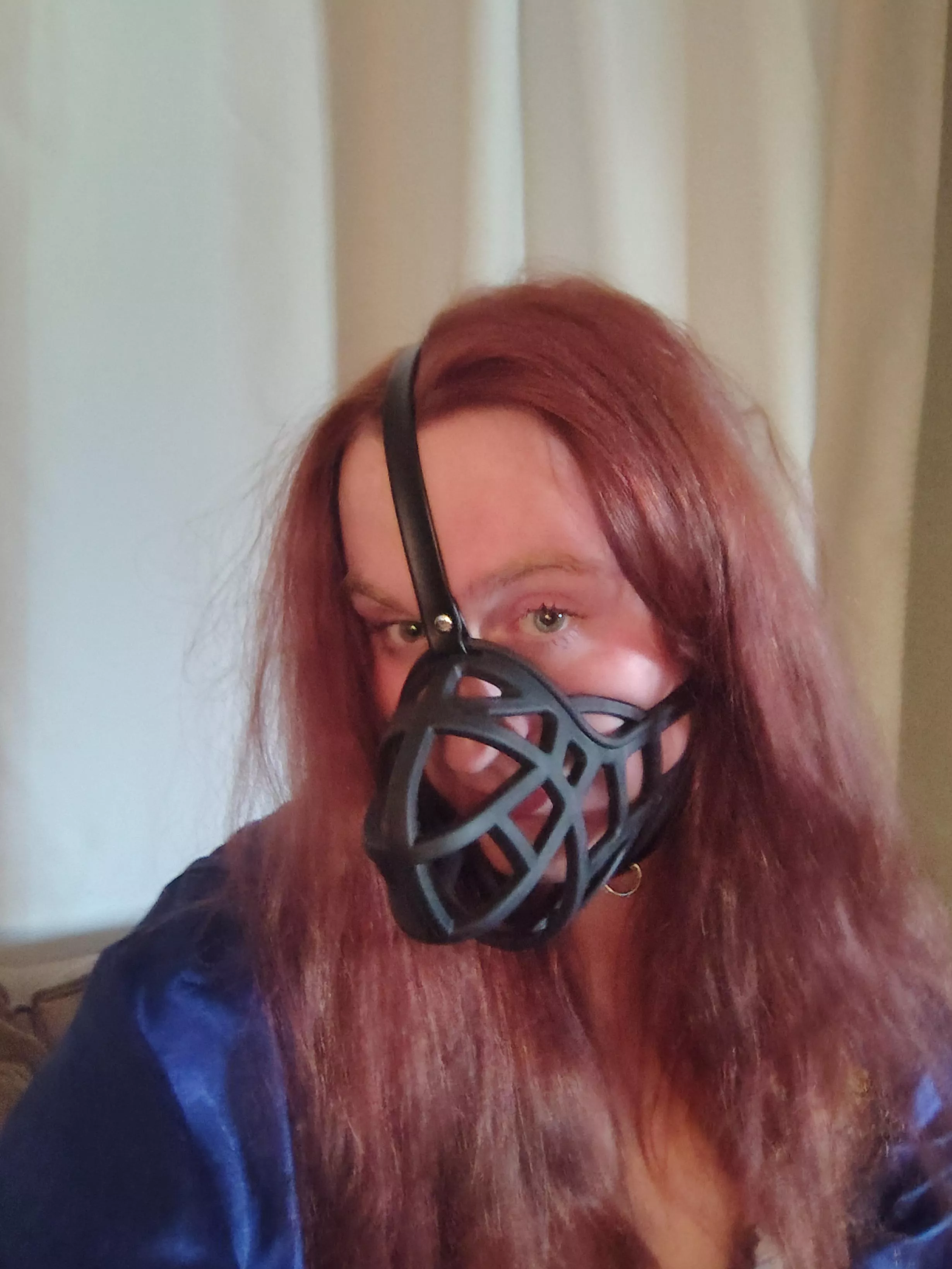 My first time with a muzzle  posted by bunnygirl109